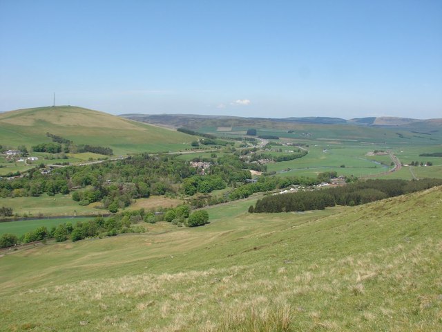 View from Castle Hill towards Abington