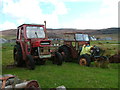 NG3860 : Old tractors at Earlish by Dave Fergusson