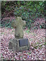 Ancient cross in the churchyard of St Piran