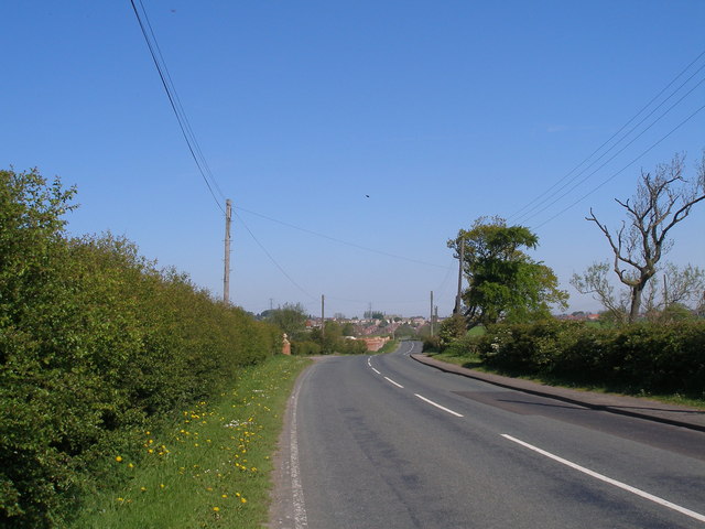 The road to Haswell from Haswell Moor