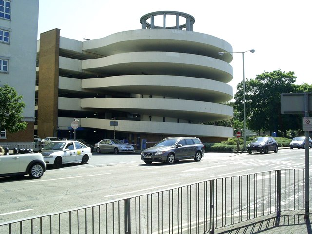 The spiral ramp of Church Car Park