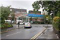SJ8492 : The Christie Hospital, Wilmslow Road entrance by Peter Turner