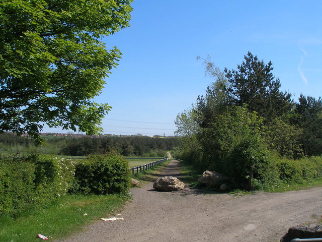 Northern end of 'The Hilly' bridleway