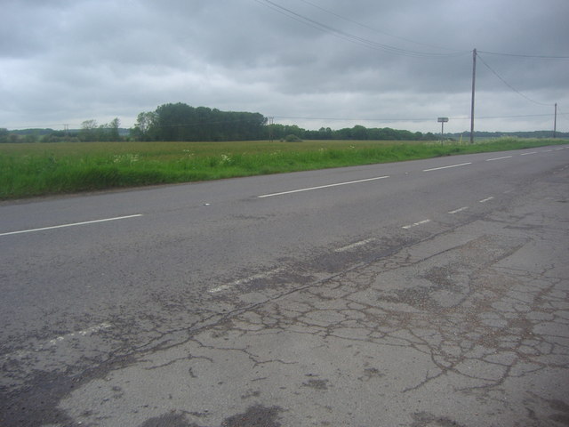 The B1040 near Abbotsley