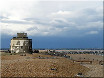 TQ6401 : Martello Tower at Langney Point by Chris Heaton