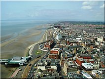 SD3036 : Blackpool, from the top of the tower looking North by John M Wheatley