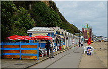 SZ5983 : Strollers Beach Café, Sandown, Isle of Wight by Peter Trimming