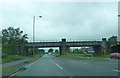 Railway bridge over the A570