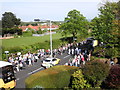 SS9745 : The Olympic torch relay passes through Minehead by Roger Cornfoot
