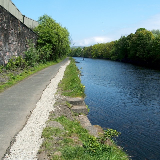 Site of old ferry crossing on the River Leven