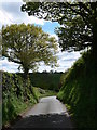 Descending Boraston Road towards Rock