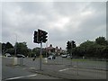 Traffic lights stop the traffic leaving Fleetwood on the A585