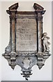 St Mary, High Road, South Woodford - Wall monument