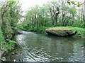 Demolished rail bridge to former Pant-y-Ffynnon Colliery