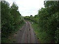 Railway heading north near Morpeth