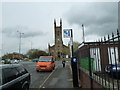 Looking from Boston Street towards St Mary