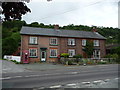 Roadside houses at Fron near Newtown, Powys