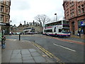 Doubledeckers in Pinstone Street