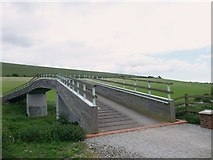TQ4305 : New bridleway bridge over the A26 near Itford Farm by Tim Heaton