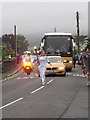 Olympic Torch Relay runner in Shimna Road, Newcastle