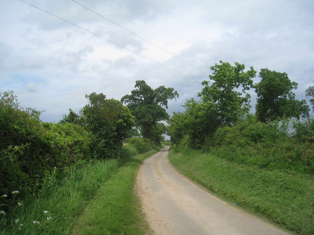 Lane from Brandiston towards Eastgate and Cawston