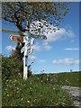 Signpost at Jenns Cross