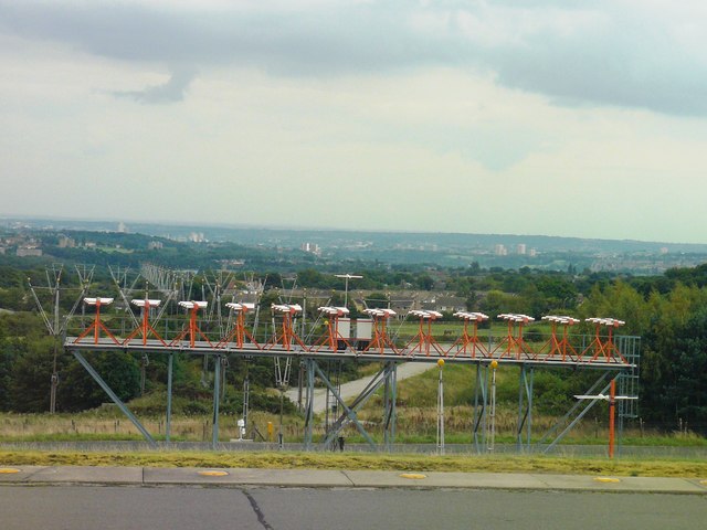 Localizer Antenna Runway 32/14, at  Leeds Bradford Airport