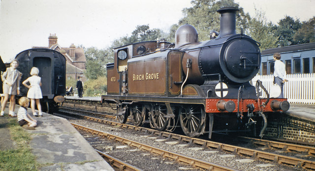 Ex-LB&SCR 0-6-2T 'Birch Grove' at Sheffield Park, Bluebell Railway