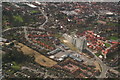 Louth: Maltings and Railway station, aerial 2010