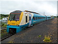 SN4119 : Arriva Trains Wales units stabled at Carmarthen railway station by Jaggery
