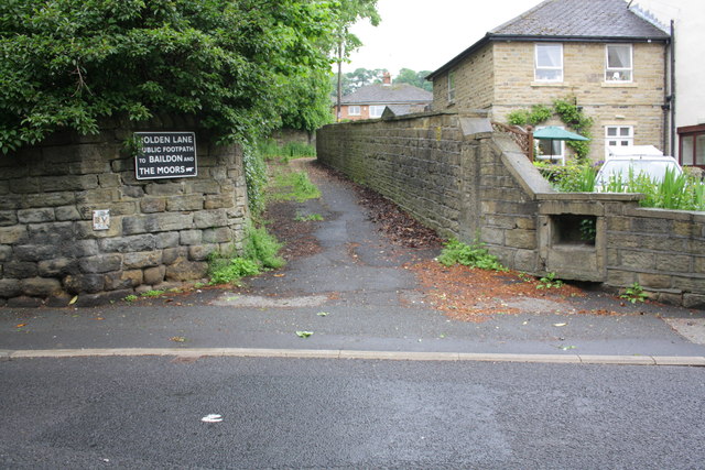 Holden Lane at junction with Station Road