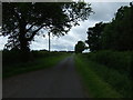 SK9785 : Saxby Cliff Road heading west towards the A15 by JThomas