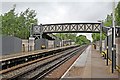 Platforms and footbridge, Eastham Rake Railway Station
