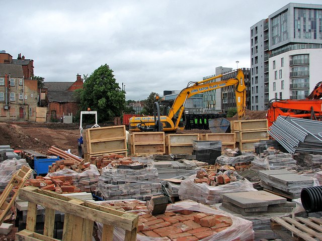 The route of the tramway extension © John Sutton :: Geograph Britain ...