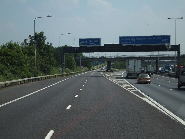 Junction 11 of M25 © David Smith :: Geograph Britain and Ireland