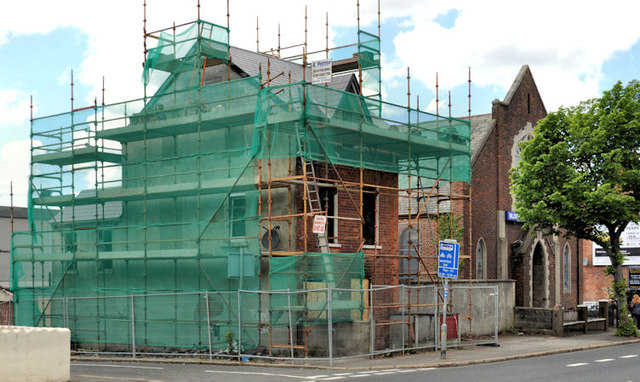 House under restoration, Belfast