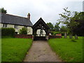 Lych gate at St Petrocks Church