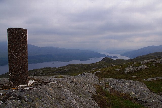 Loch Sunart from the trig point on Gearr Chreag