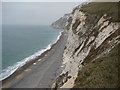 SY7880 : Chalk cliffs at Middle Bottom by Philip Halling