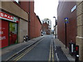 Looking from Division Street into Backfields