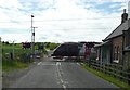 Level crossing at Cragmill Siding