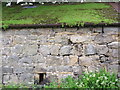 Bastle house no.3 at Chesterwood - detail of wall