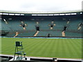 TQ2472 : Inside No.1 Court at Wimbledon Tennis Club by David Hillas