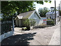 Gated entrance to The Lodge on Shore Road