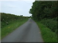 Lane heading east towards the A14