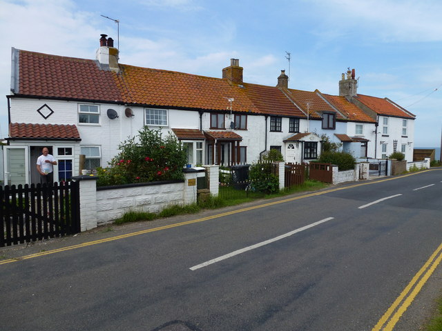 Cottages on the cliff top