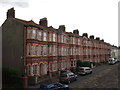 Red brick row of houses, Sheerness