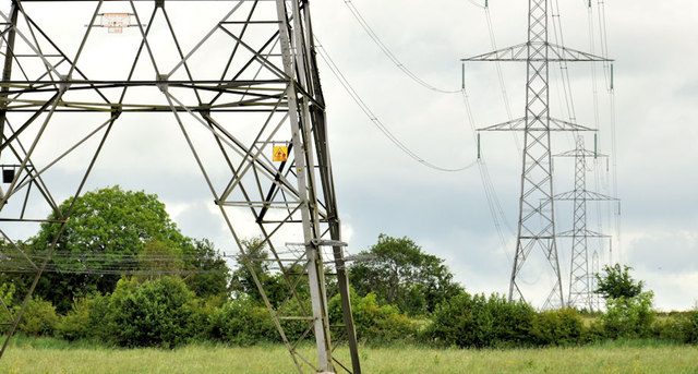 Pylons and power lines near Dundrod (1)