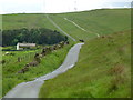 The road up Hameldon Hill