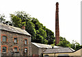 J1576 : Former mill chimney, Crumlin by Albert Bridge